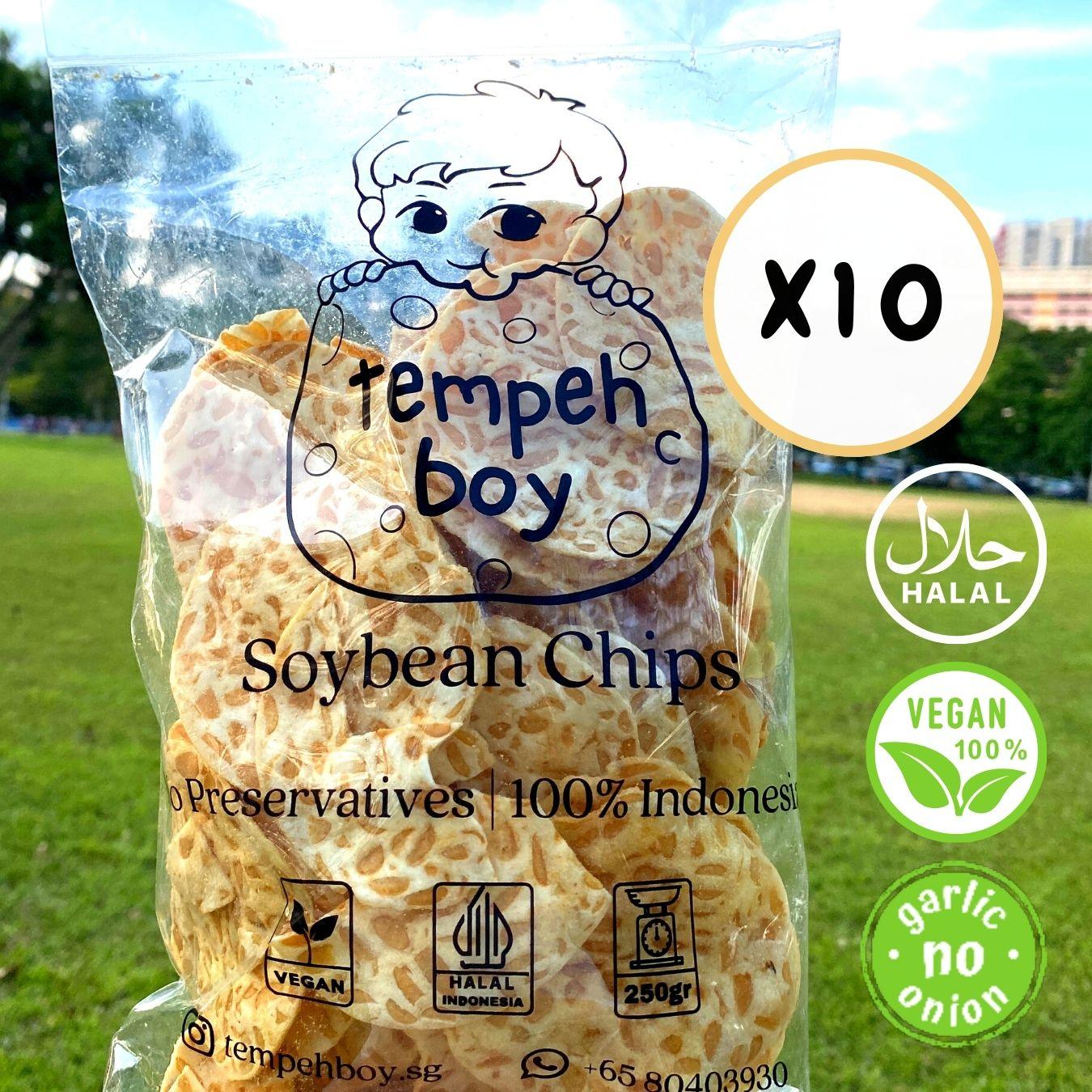 Tempeh Chips Bundle (10 x 250g) - 🚚 Free Shipping 📦 - tempehboy