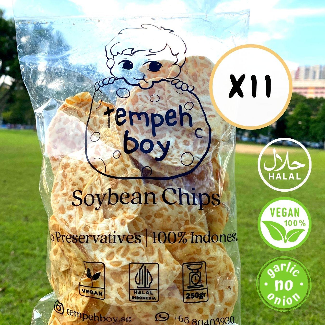 Tempeh Chips Bundle (11 x 250g) - 🚚 Free Shipping 📦 - tempehboy