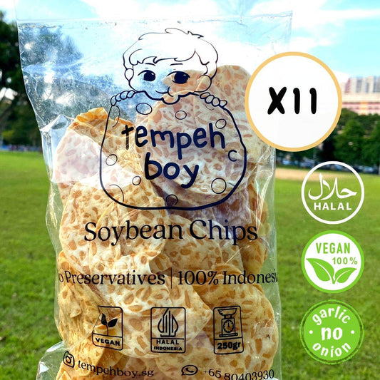 Tempeh Chips Bundle (11 x 250g) - 🚚 Free Shipping 📦 - tempehboy