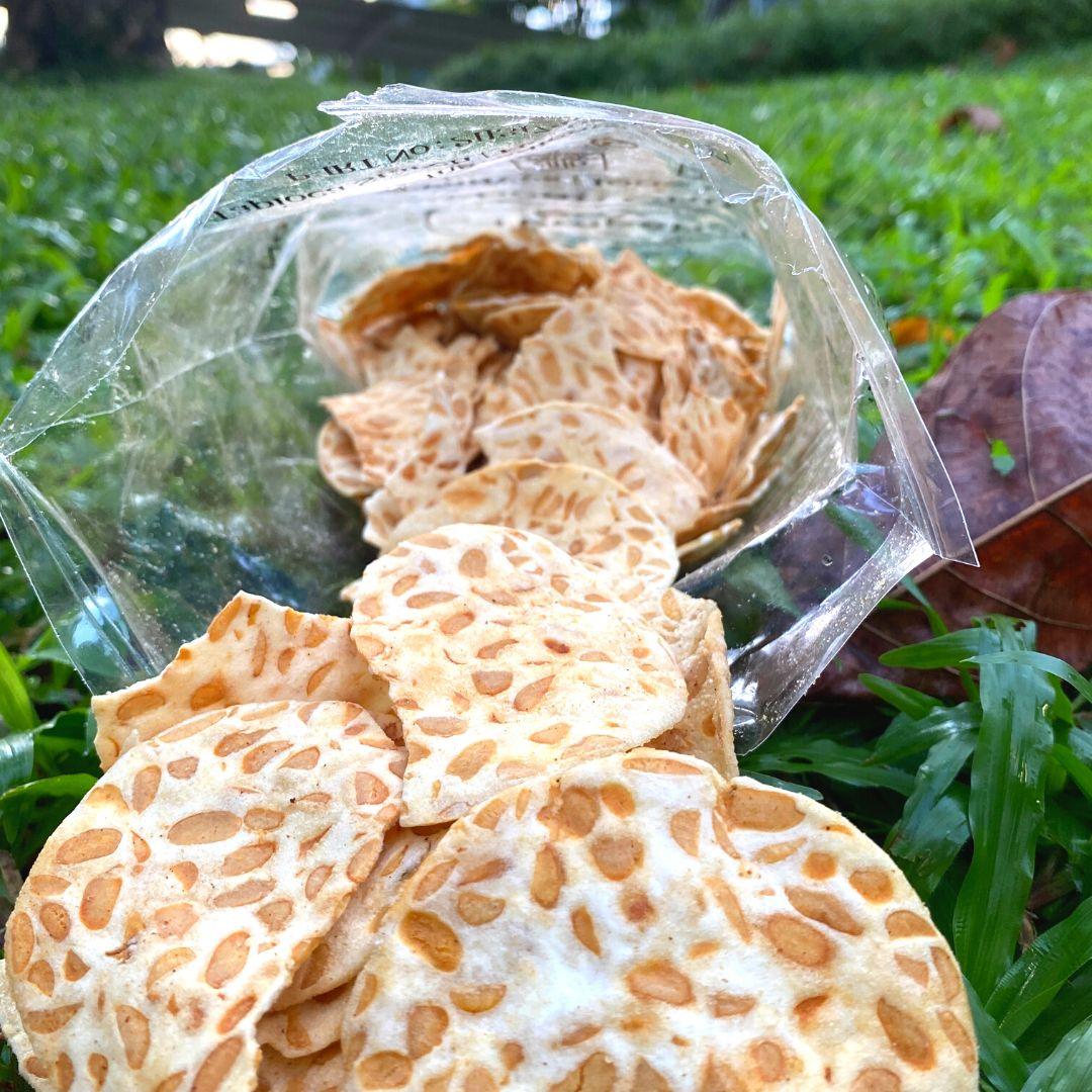 Open Tempeh Boy Tempeh Chips Open healthy presentation