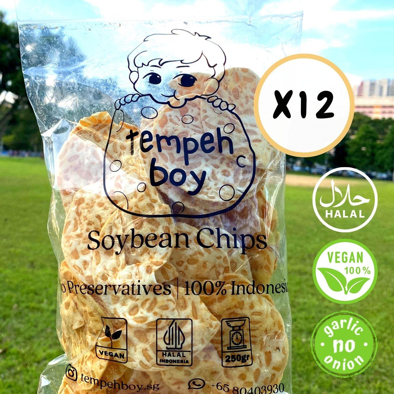 Tempeh Chips Bundle (12 x 250g) - 🚚 Free Shipping 📦