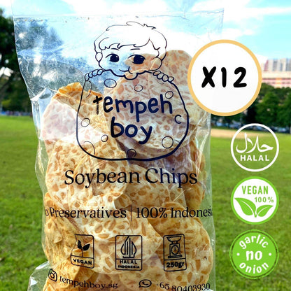 Tempeh Chips Bundle (12 x 250g) - 🚚 Free Shipping 📦 - tempehboy