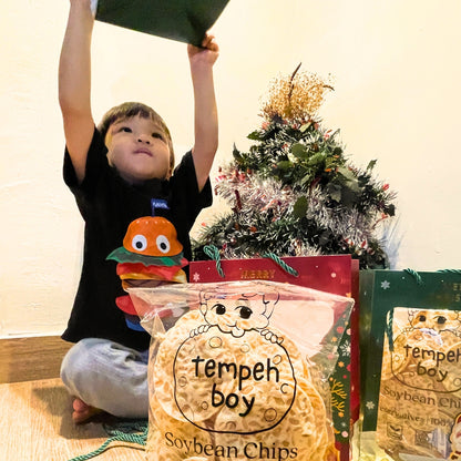 [Tempeh Boy Gifting Bundle] Tempeh Chips (5 x170g)  +Free Christmas Gifting Set [Ready on 7 December]